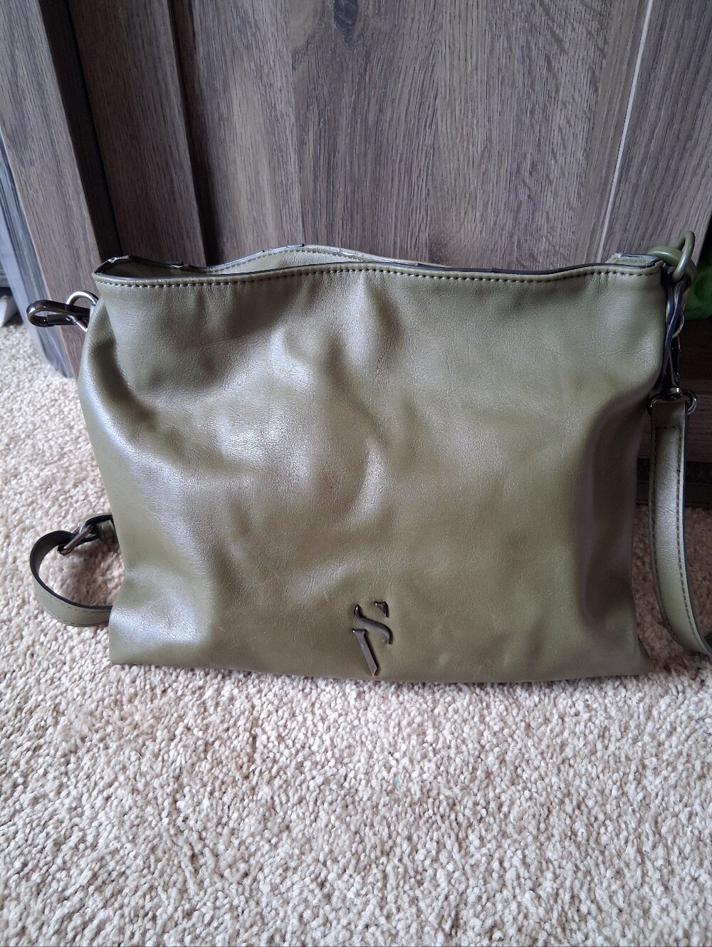 Simply Vera Vera Wang Olive Green Shoulder/Crossbody Bag